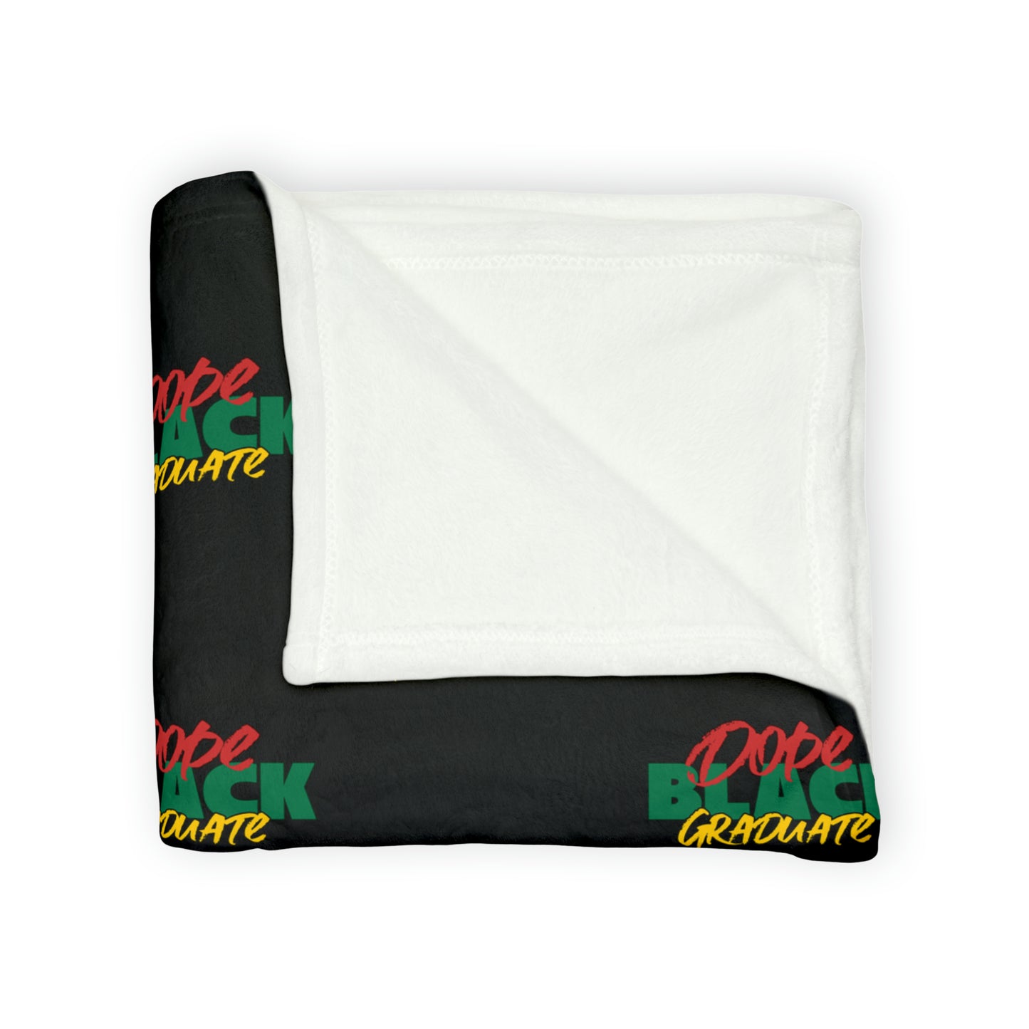 Dope Black Graduate Throw Cover, Black & Educated Graduate Gift, Class of 2024 Pro Black Graduation Decor