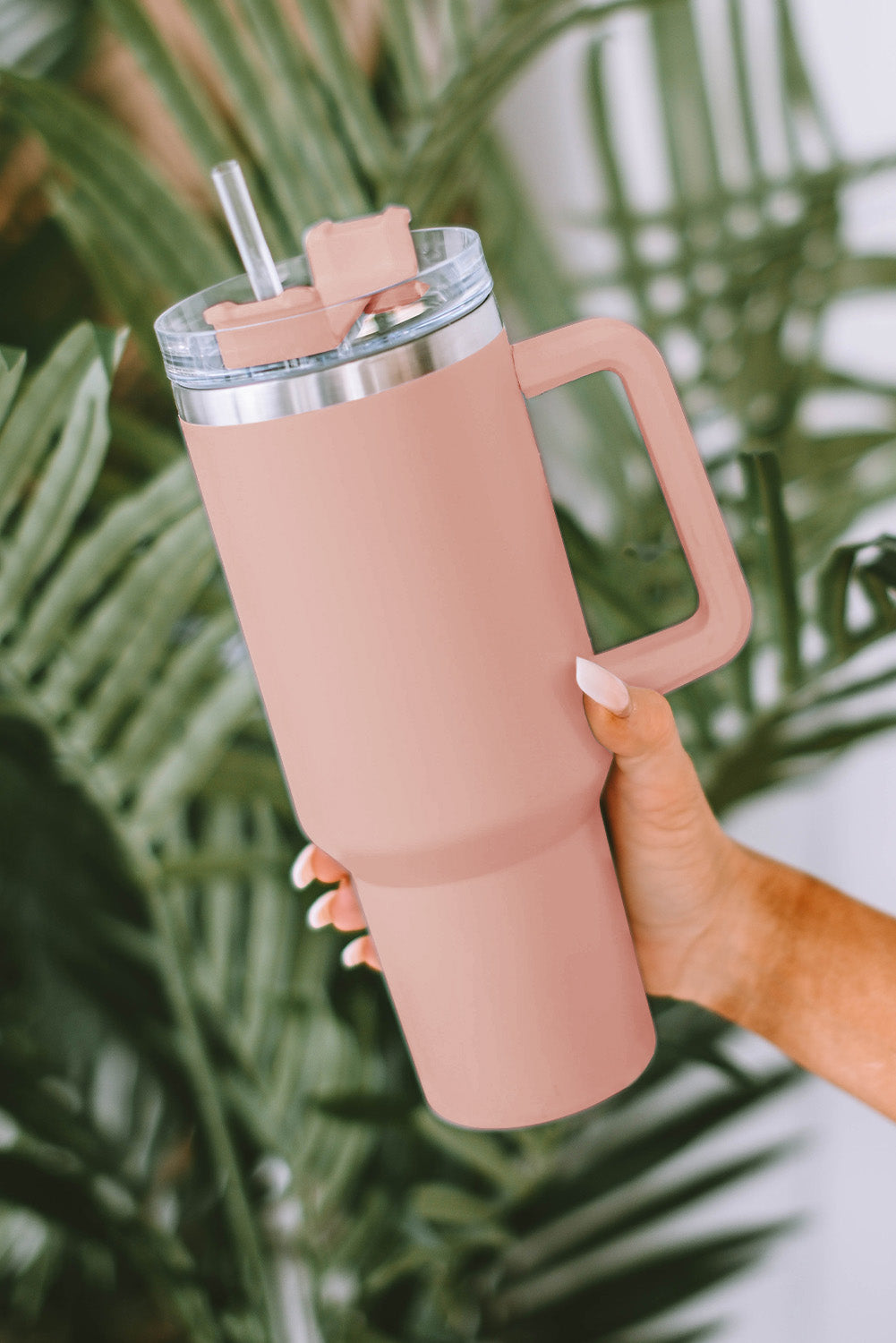 Pink  Stainless Steel Double Insulated 40oz Cup - Durable, Easy-to-Clean & Ergonomic Design