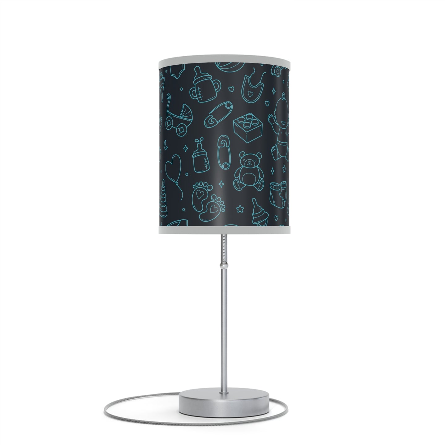 Baby Blue Table Baby Themed Lamp, Nursery Table Lamp, Baby Shower Gift