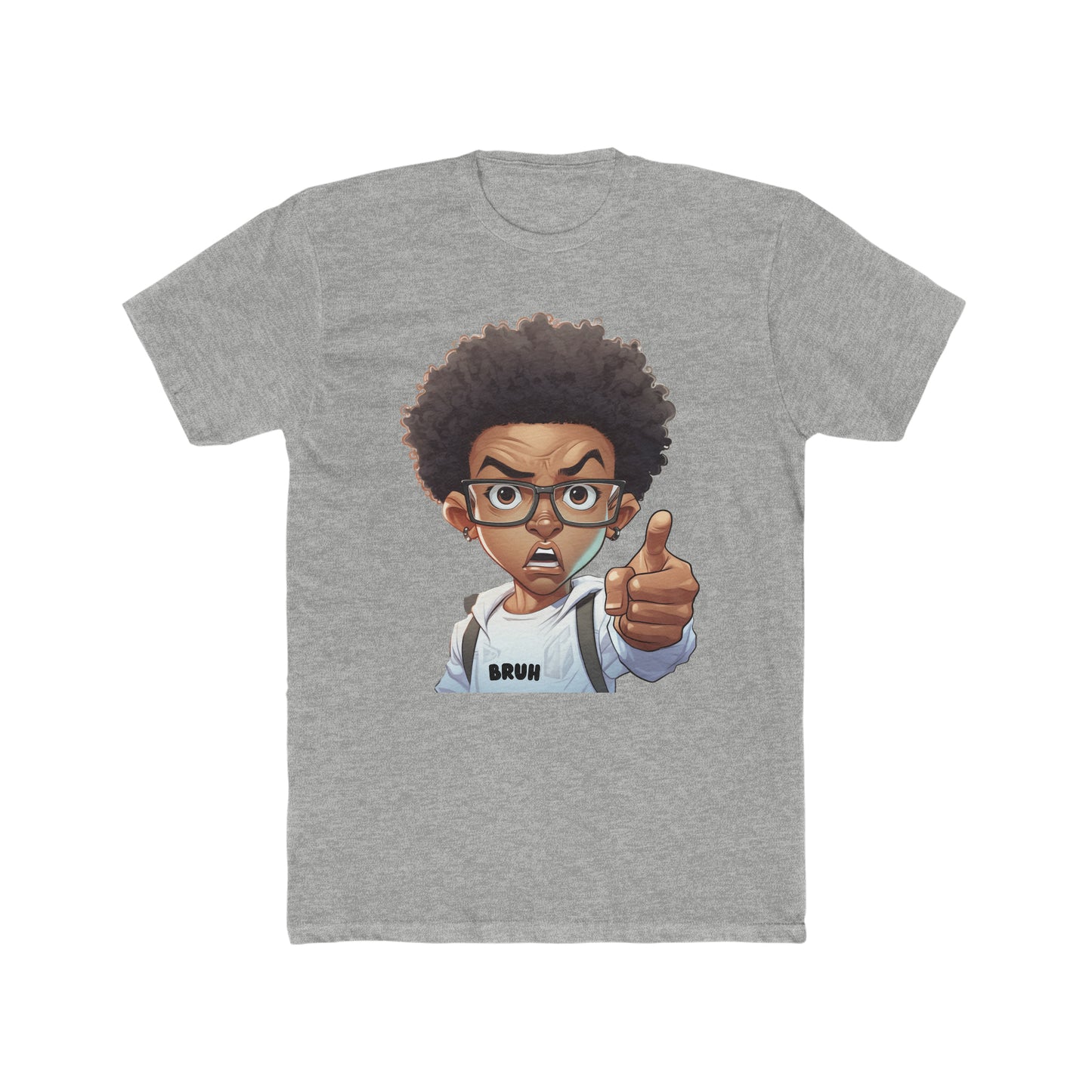 Bruh Adult Crew Neck Shirt| Black Boy Joy T-Shirt