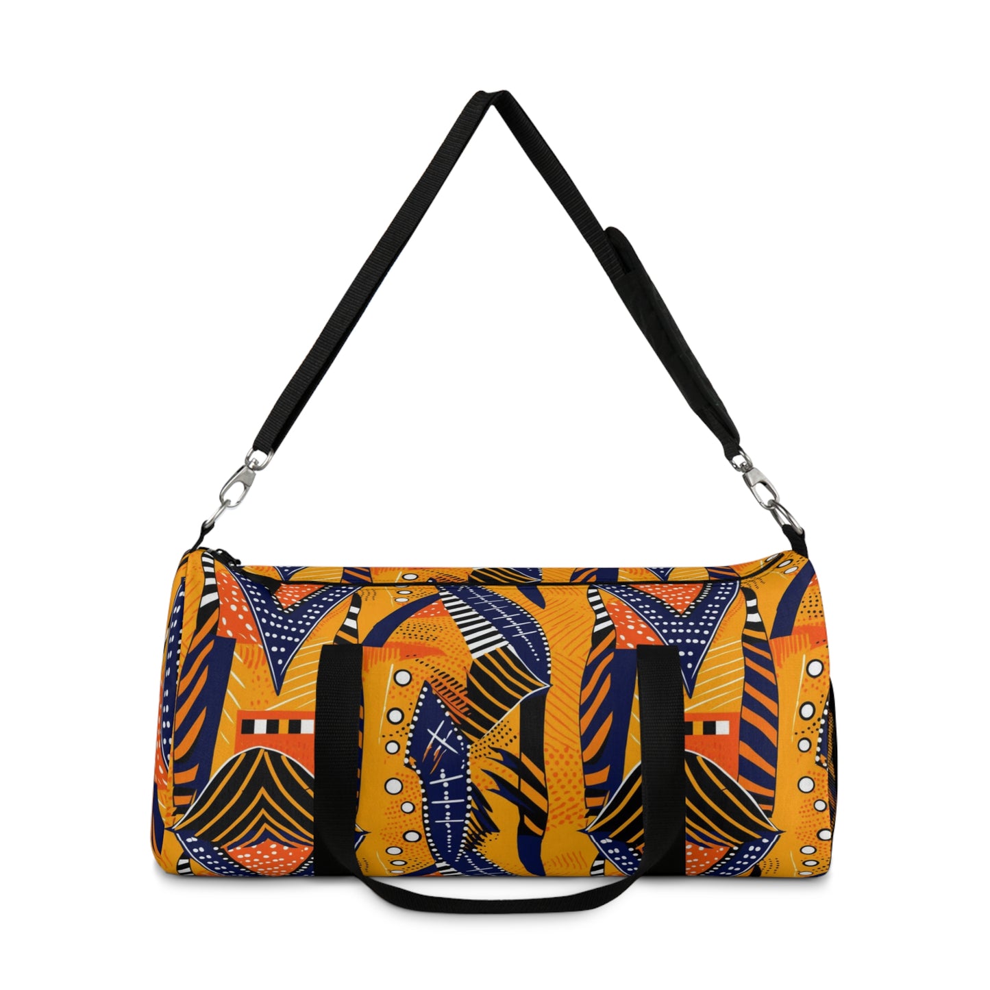 African Kente Inspired Print Duffel Bag ,Ethnic Print Travel Bag