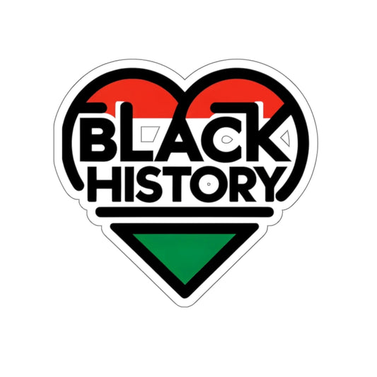 Love Black History Month Vinyl Sticker, Black Heritage Celebration Decal