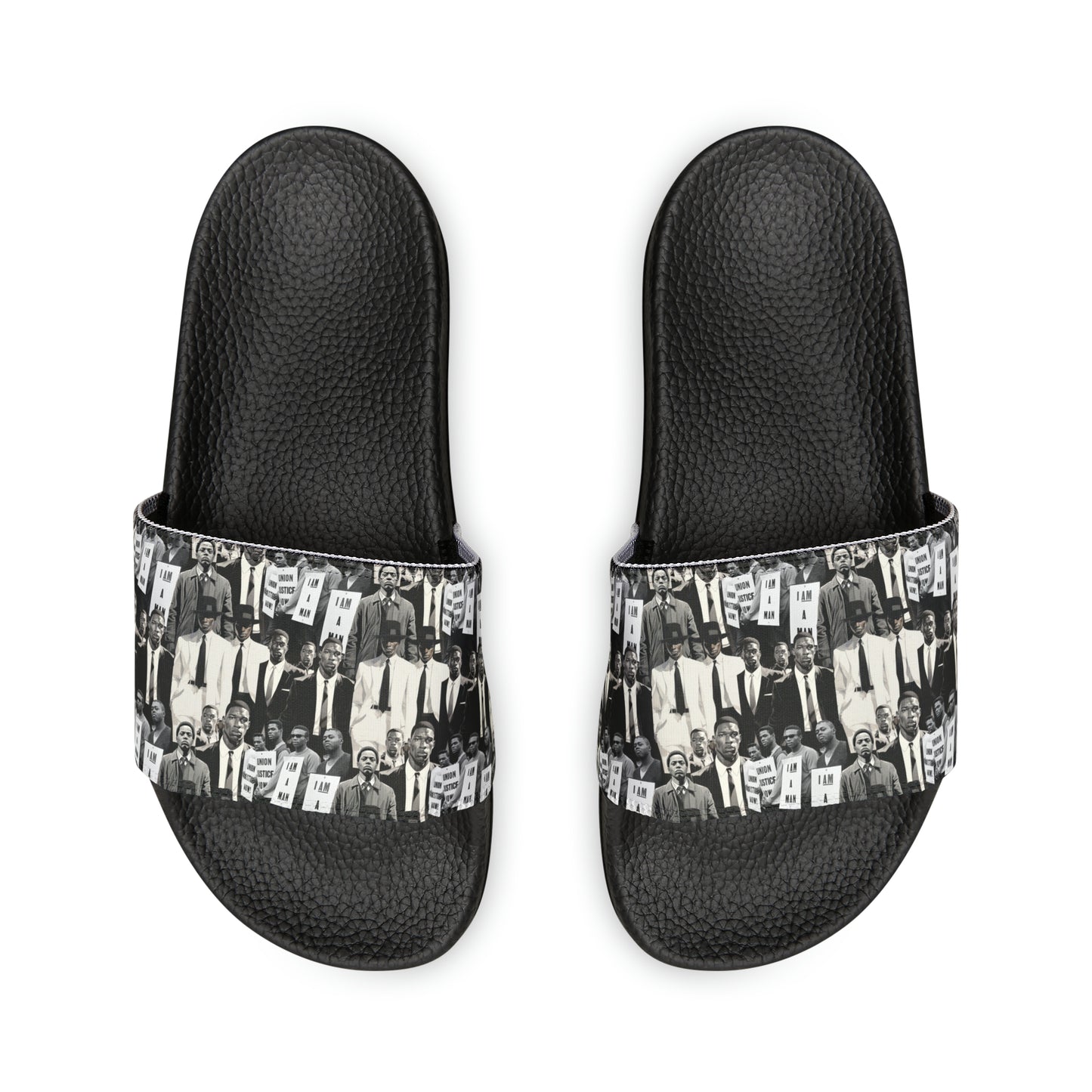 Civil Rights Black History Men's Slide Sandals, Civil Rights Symbol