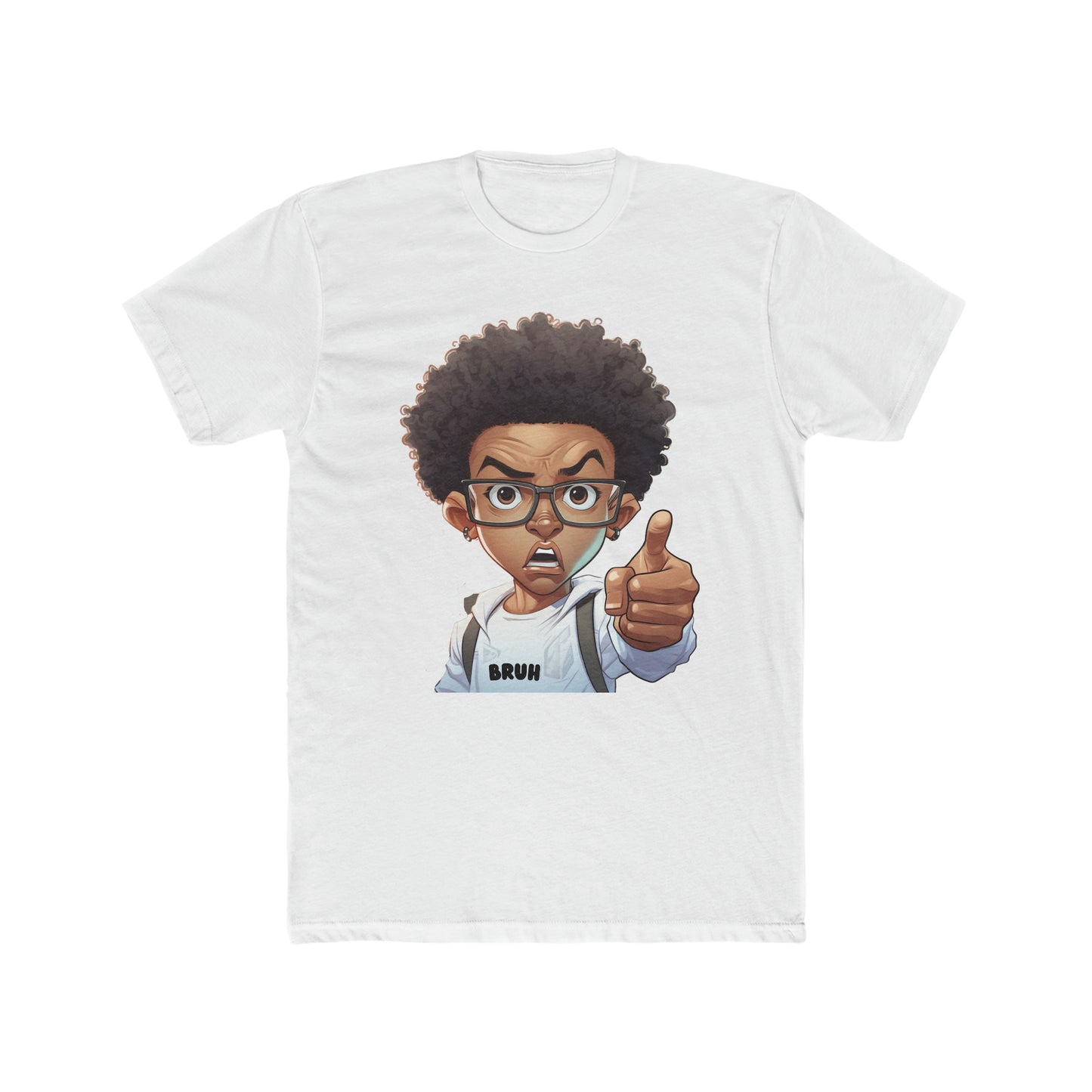 Bruh Adult Crew Neck Shirt| Black Boy Joy T-Shirt