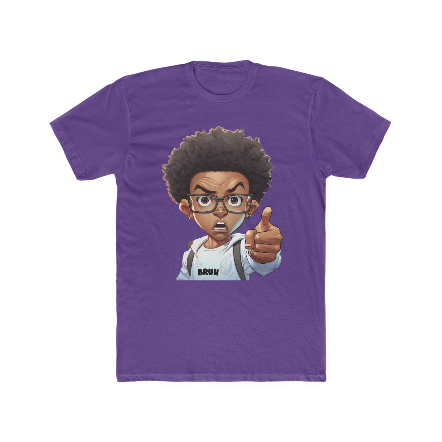 Bruh Adult Crew Neck Shirt| Black Boy Joy T-Shirt