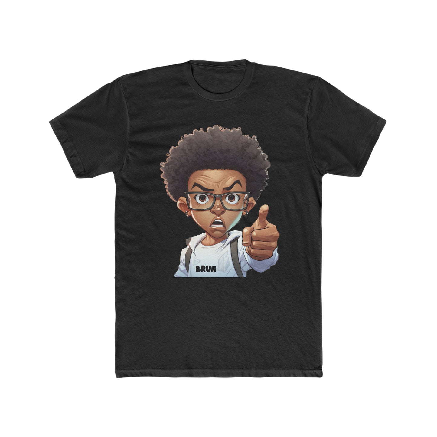 Bruh Adult Crew Neck Shirt| Black Boy Joy T-Shirt