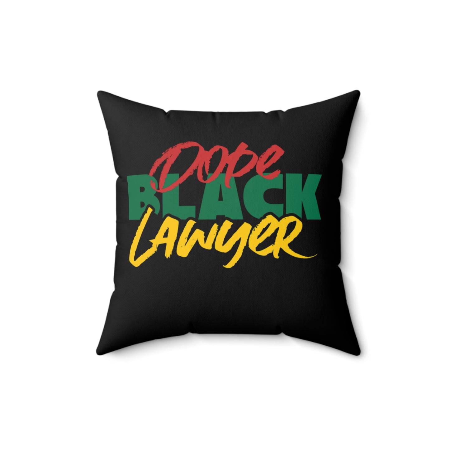 Dope Black Lawyer Indoor Pillow, Law Student Unique Home Decor, Attorney Gift