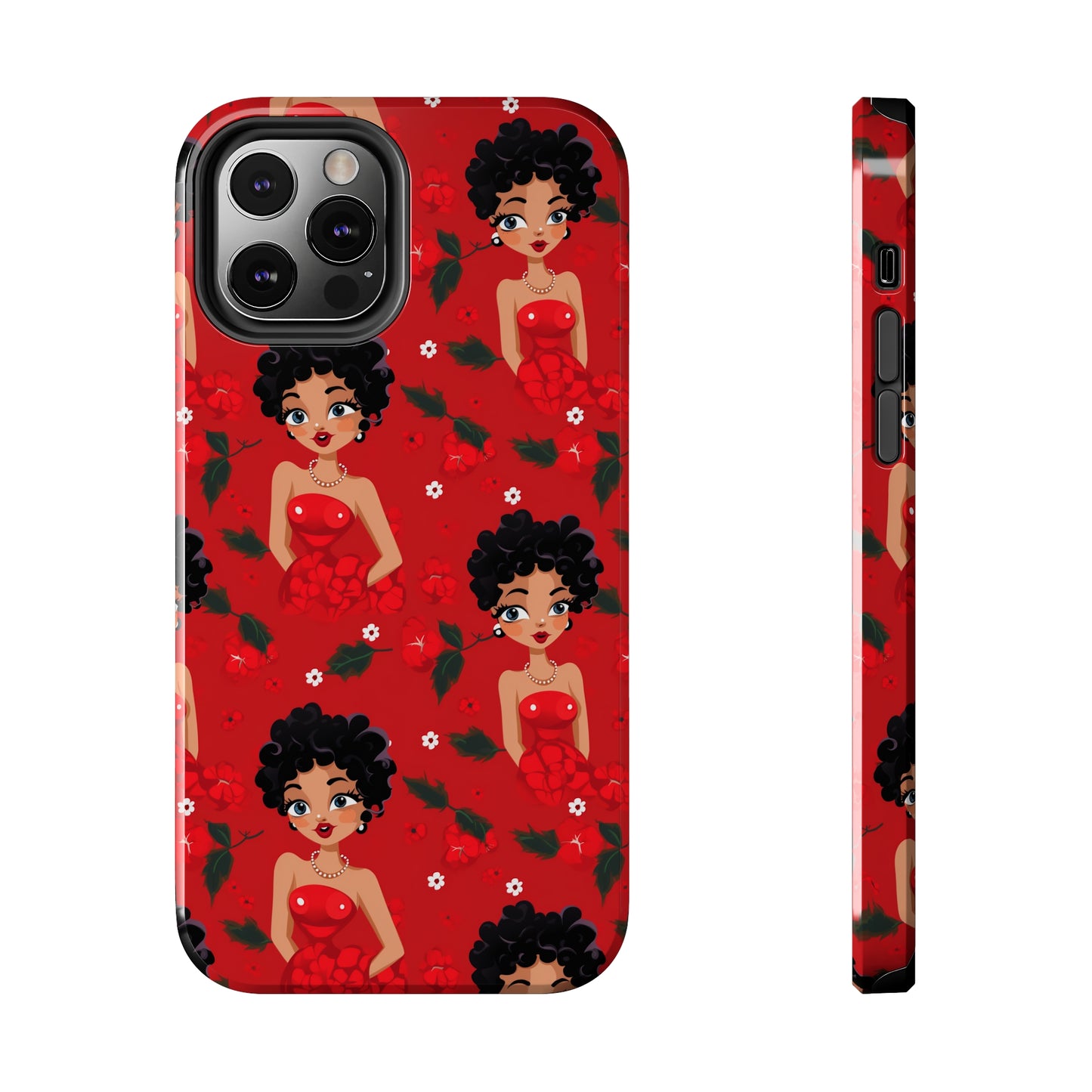 Black Betty Tough iPhone Case, African American Betty Boop iPhone Case