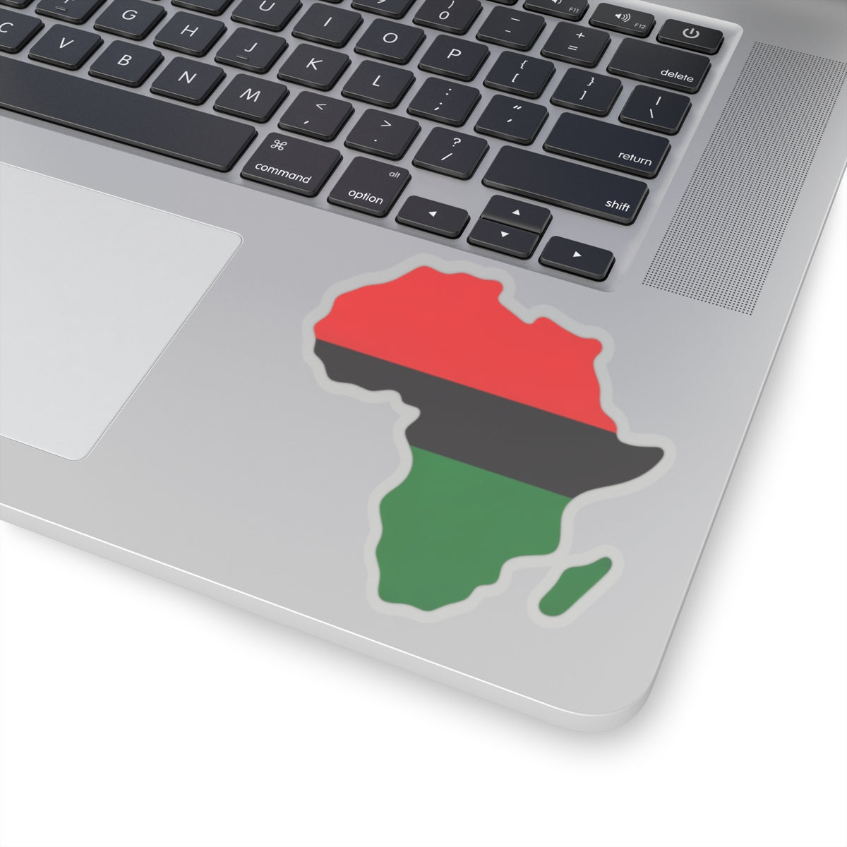 Africa Map Vinyl Sticker, Red Black Green Decal, Garvey Pan African Decor