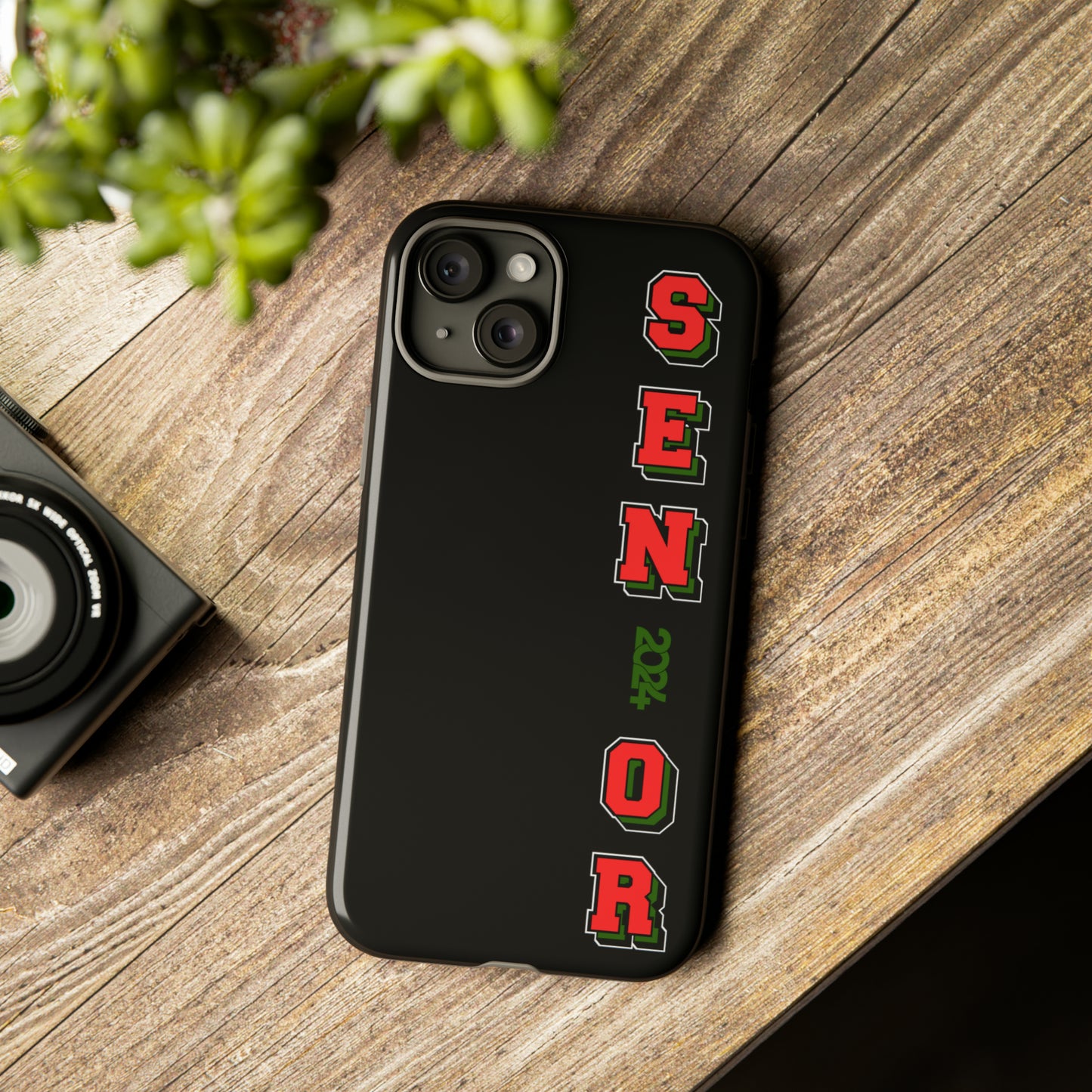 Red Black and Green Pan African Senior Class of 2024 Iconic Double-Layer Phone Case