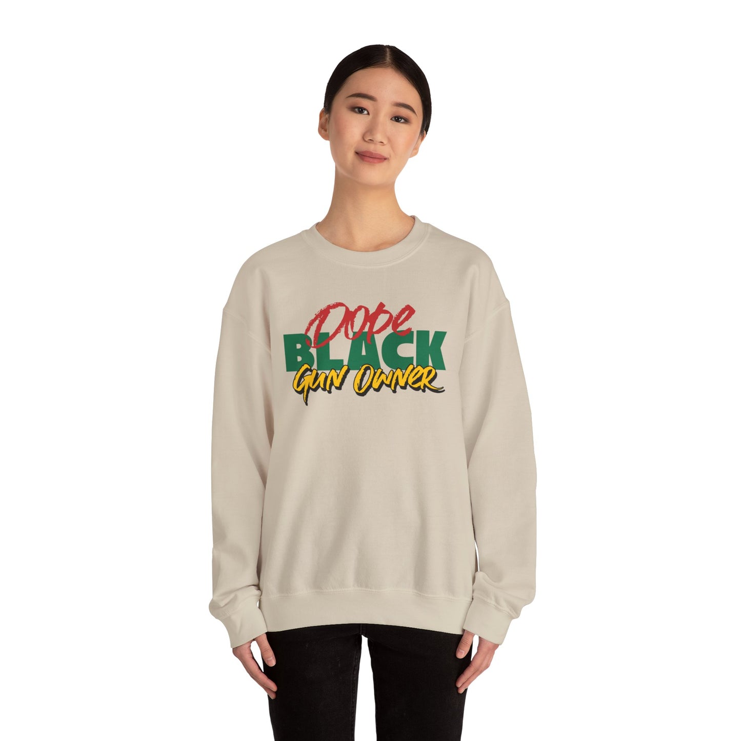 Dope Black Gun Owner Unisex Sweater, Black Self Defense Sweatshirt