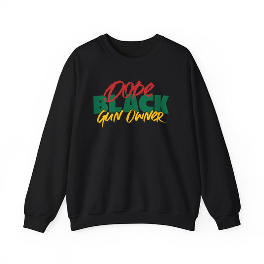 Dope Black Gun Owner Unisex Sweater, Black Self Defense Sweatshirt