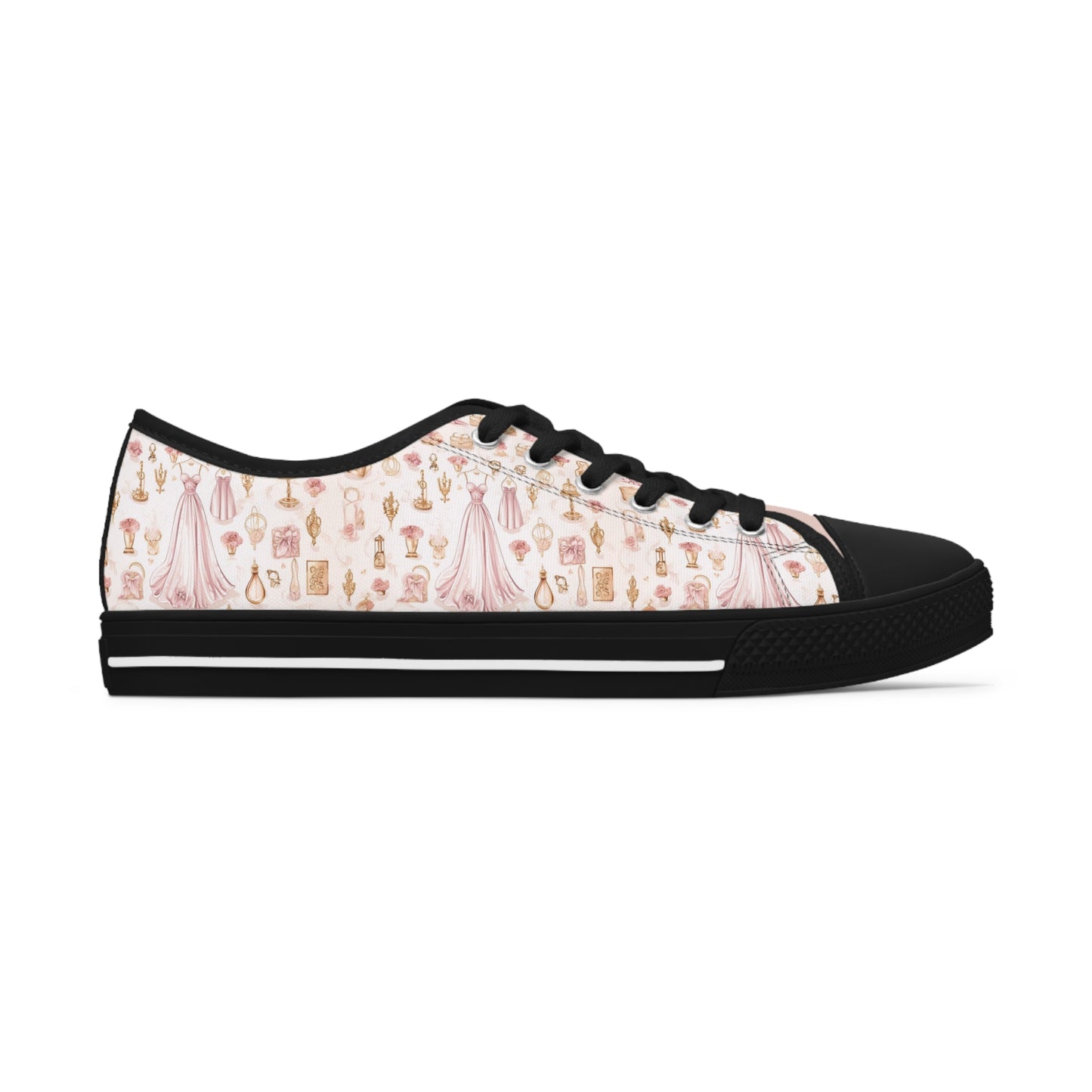 Chic Wedding Bliss Bridal Women's Low Tops Sneakers, Soft Tone Peach Wedding Tennis Shoes