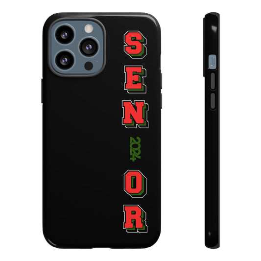 Red Black and Green Pan African Senior Class of 2024 Iconic Double-Layer Phone Case