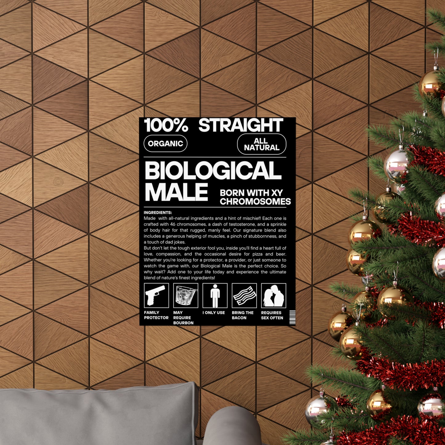 Nature's Finest Blend: The Biological Male Poster