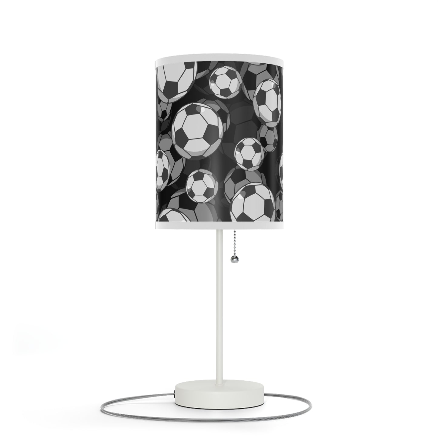 Soccer Fan Table Lamp, Soccer Player Merch, 3D Soccer Lamp Shade, Sports Player Gift - Free Shipping