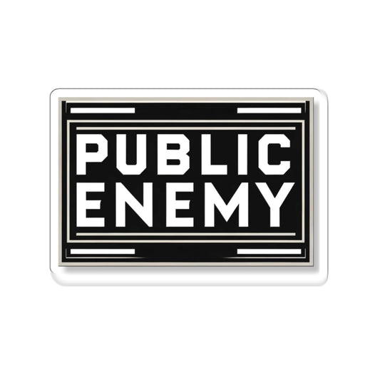 Public Enemy Sticker, Hip Hop Art Style Vinyl Decal, Vintage Rap Artwork Sticker