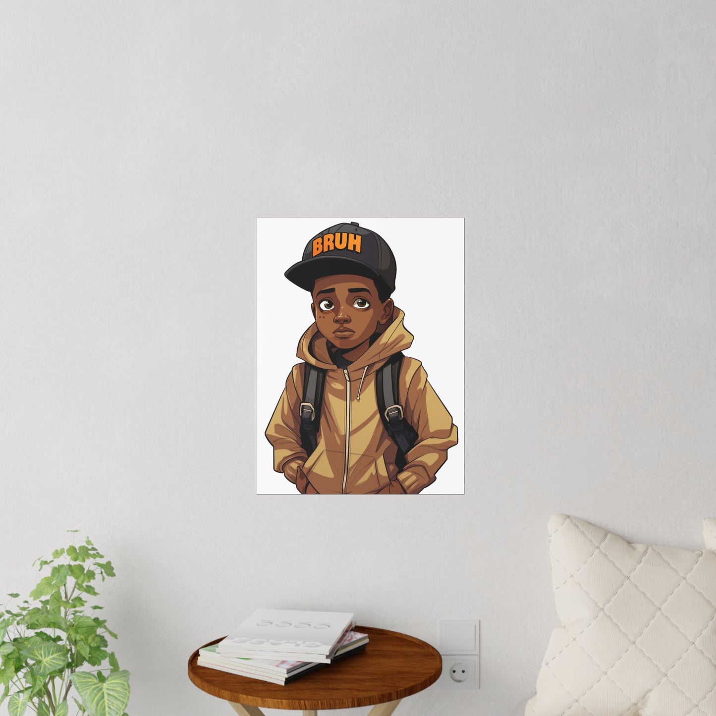 Large Bruh Wall Poster, Bruh Themed Room Decor, Teen Room Decor