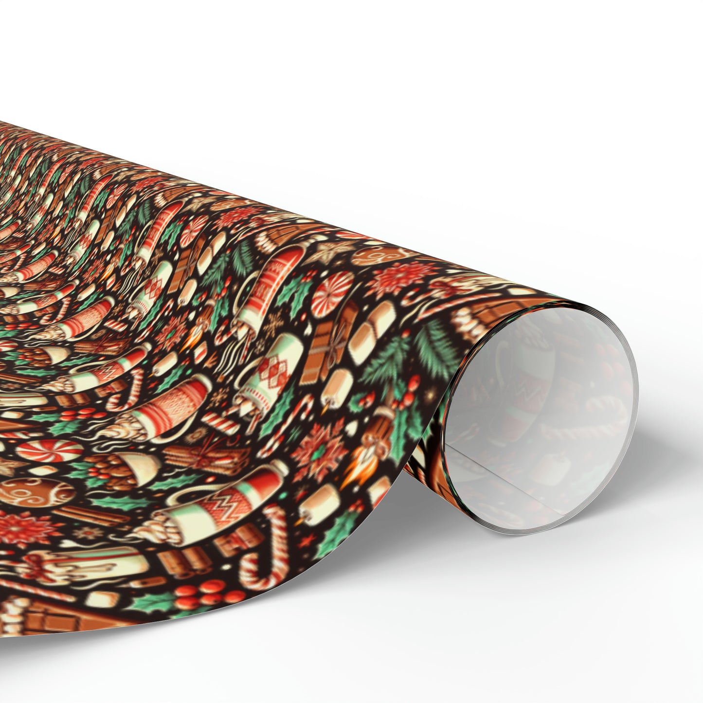 Espresso Themed Christmas Wrapping Paper, Caffeine Wrapping Paper