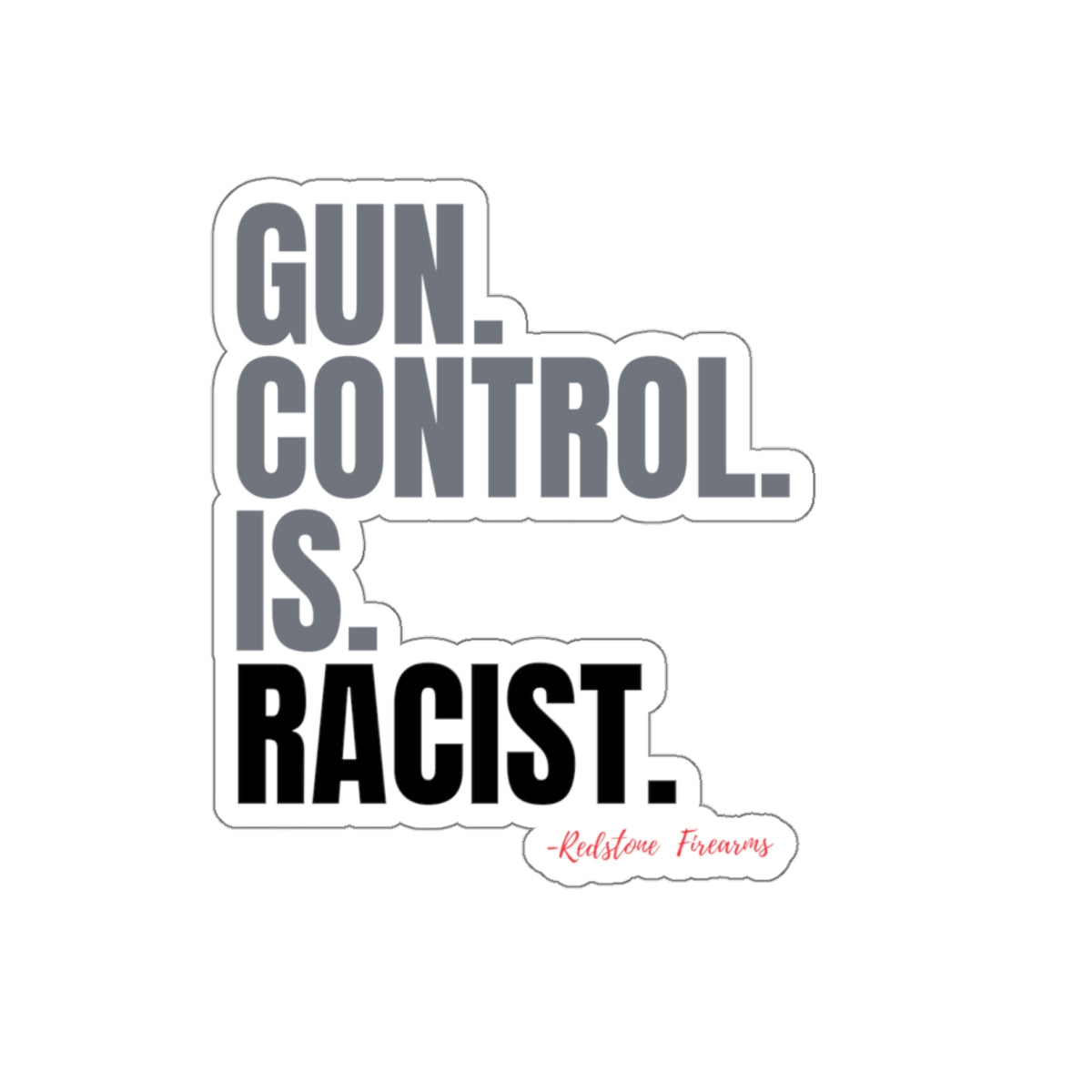 5-Pack Gun Control Stickers - Social Justice Anti-Racism Decals