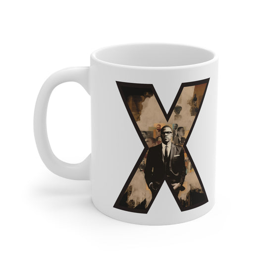 Malcolm X Civil Rights Coffee Mug, Black Empowerment Cup