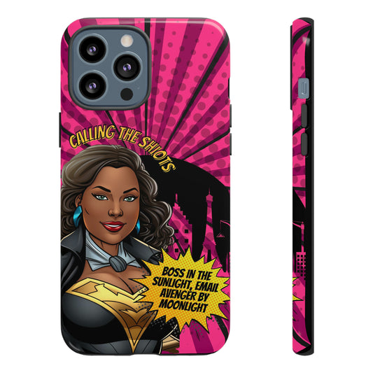 Black Woman Superhero iPhone Comic Book Style Phone Case