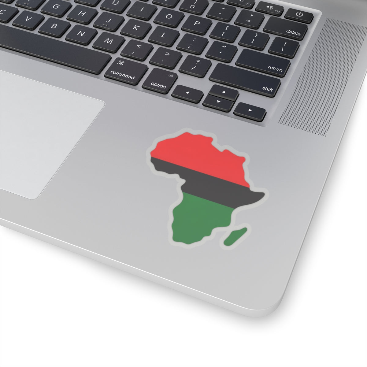 Africa Map Vinyl Sticker, Red Black Green Decal, Garvey Pan African Decor