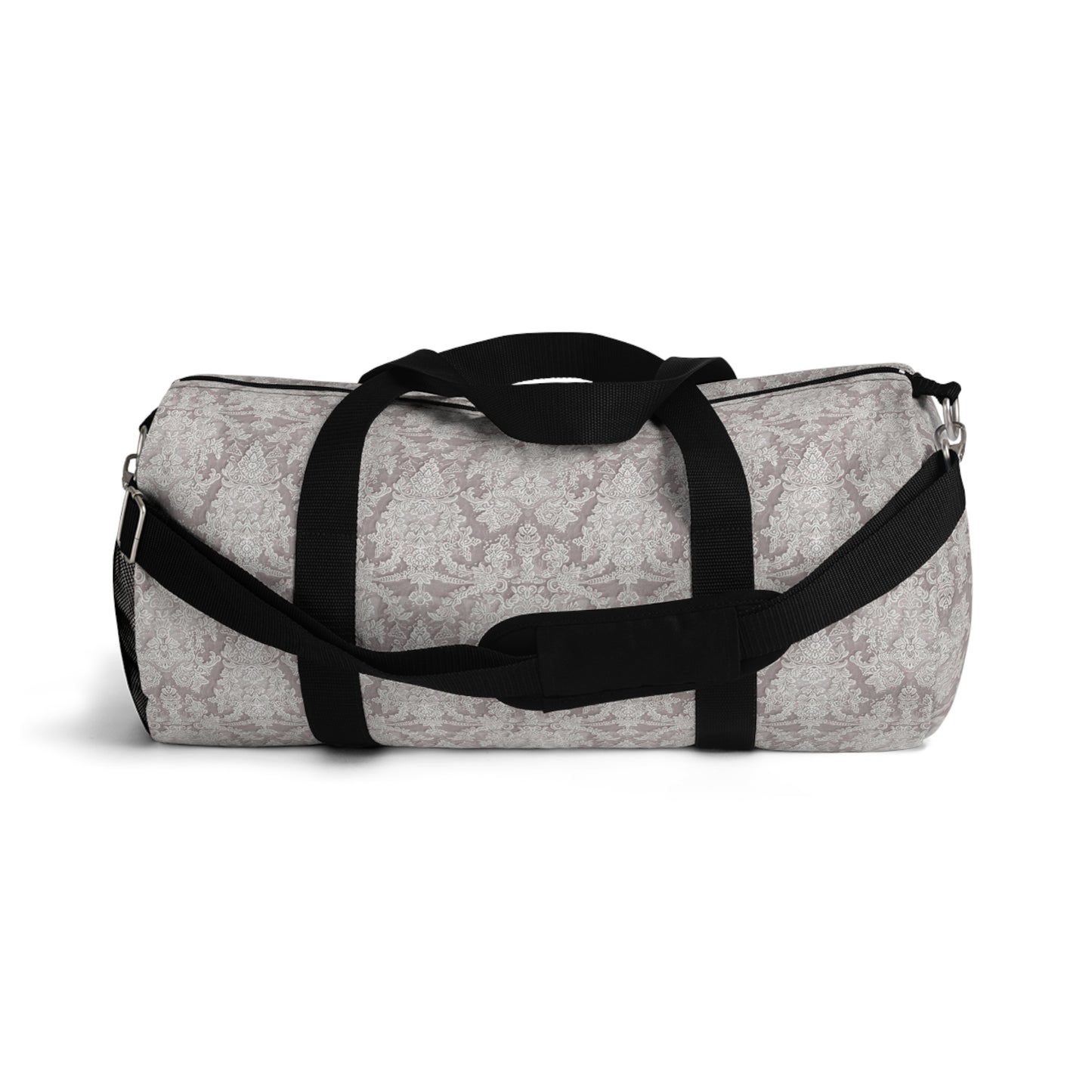 Chic Bridal Lace-Print Duffel Bag, Bridal Shower Gift, Feminine Lace Print Travel Bag