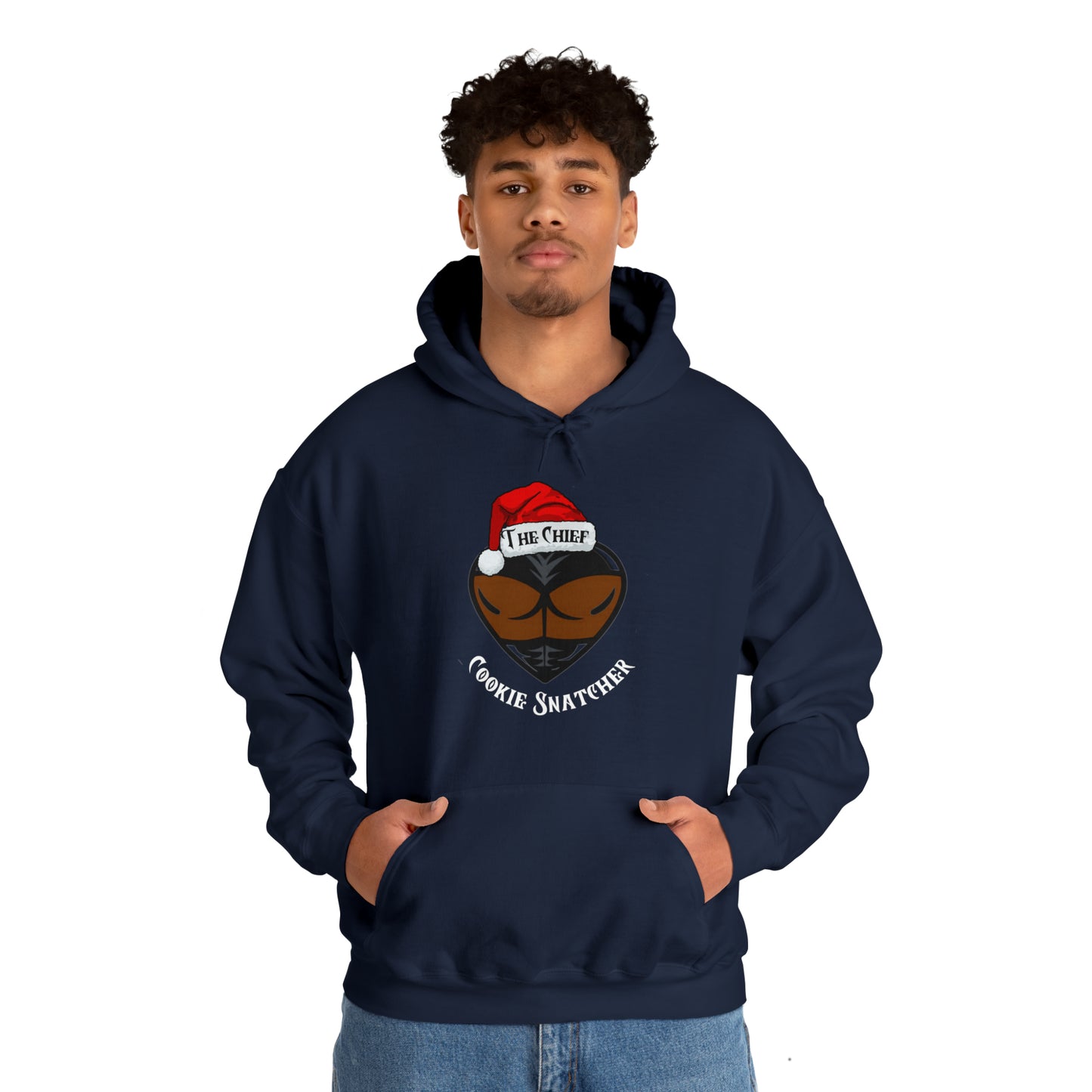 The Chief Chocolate Cookie Snatcher Men's Hoodie, Naughty Christmas Sweater For Chocolate Cookie Lovers