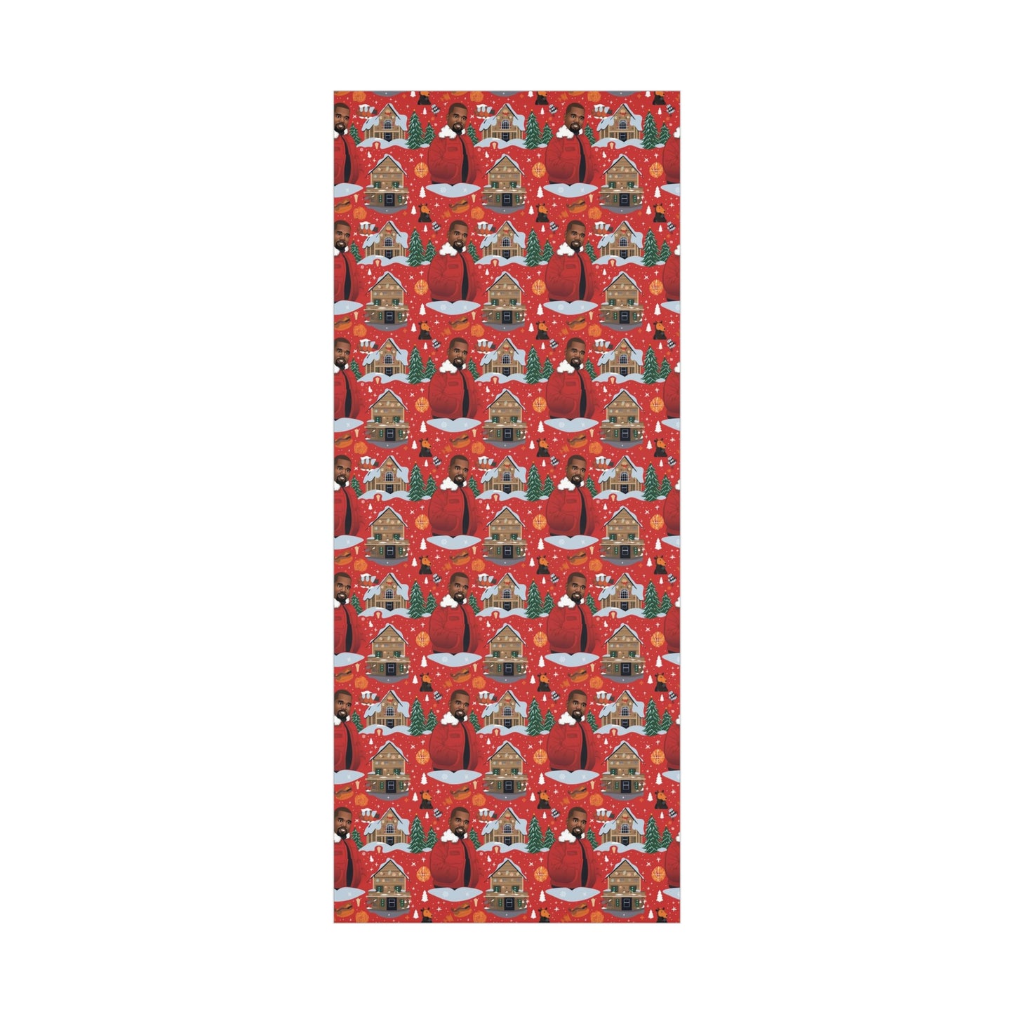 Christmas Kanye West Cartoon Wrapping Paper