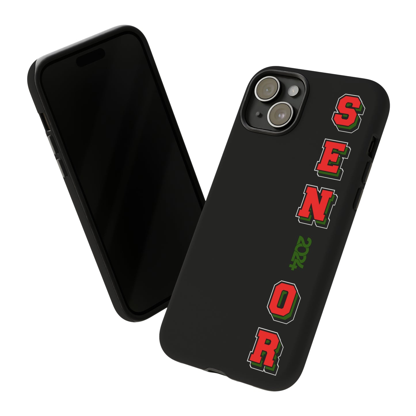 Red Black and Green Pan African Senior Class of 2024 Iconic Double-Layer Phone Case