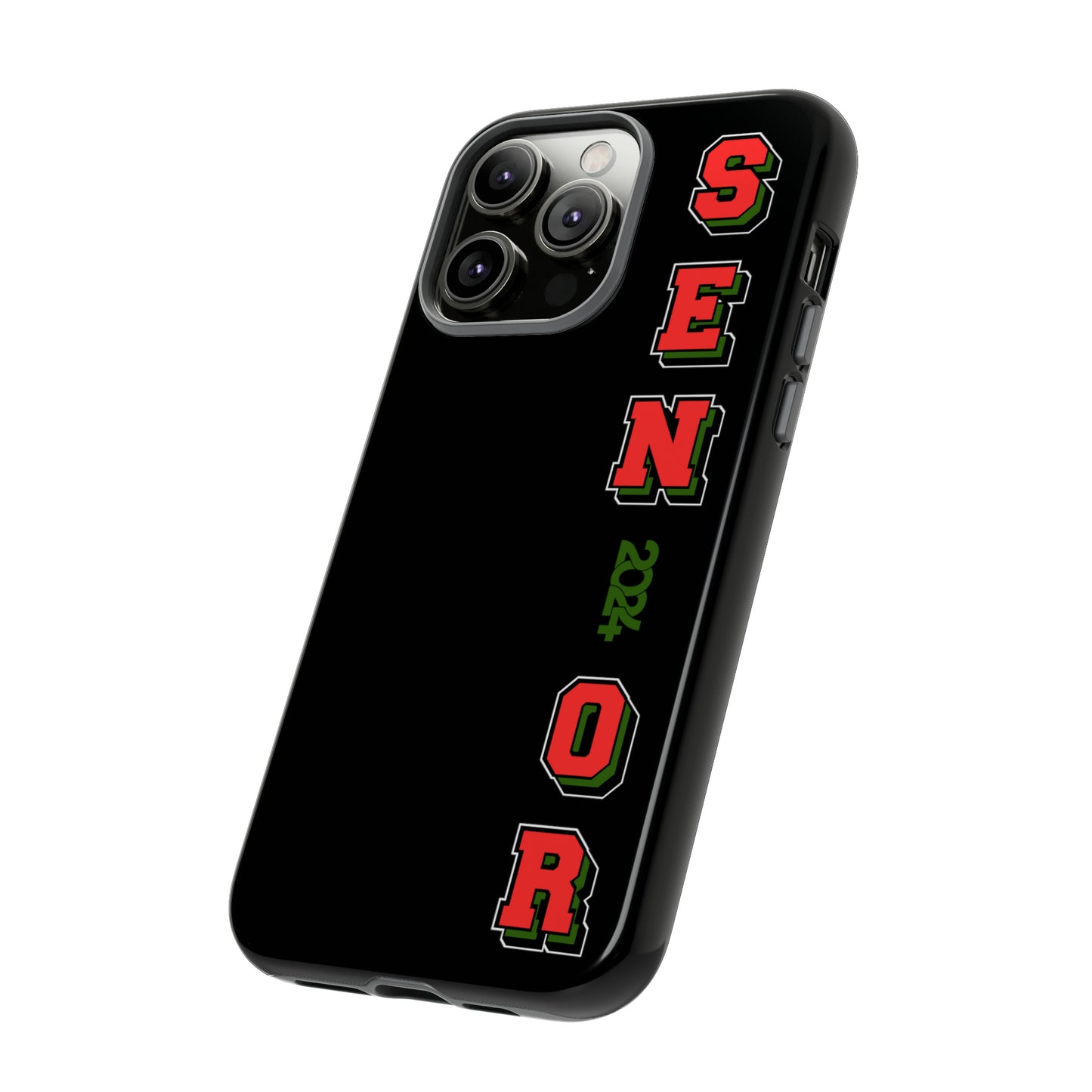 Red Black and Green Pan African Senior Class of 2024 Iconic Double-Layer Phone Case