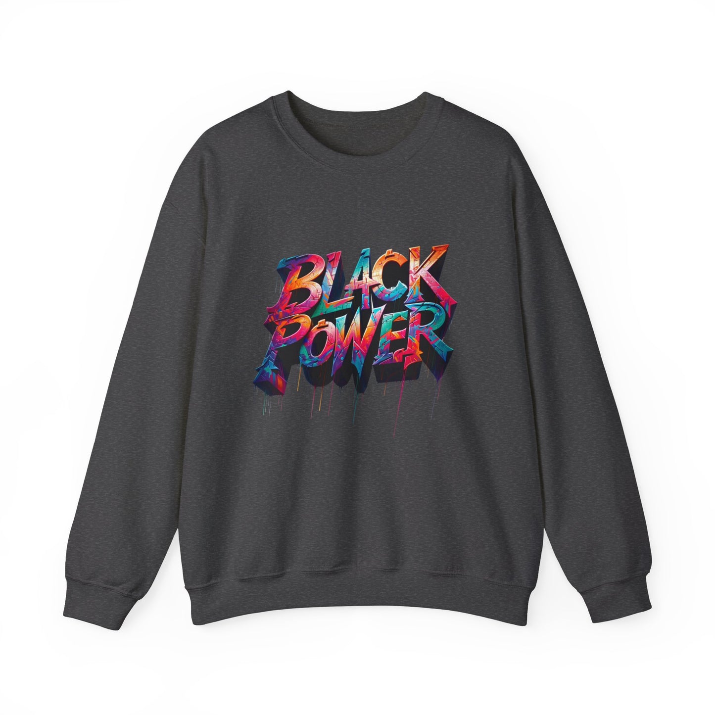 Black Power Paint Dripping Unisex Sweatshirt, Black History Month Sweater