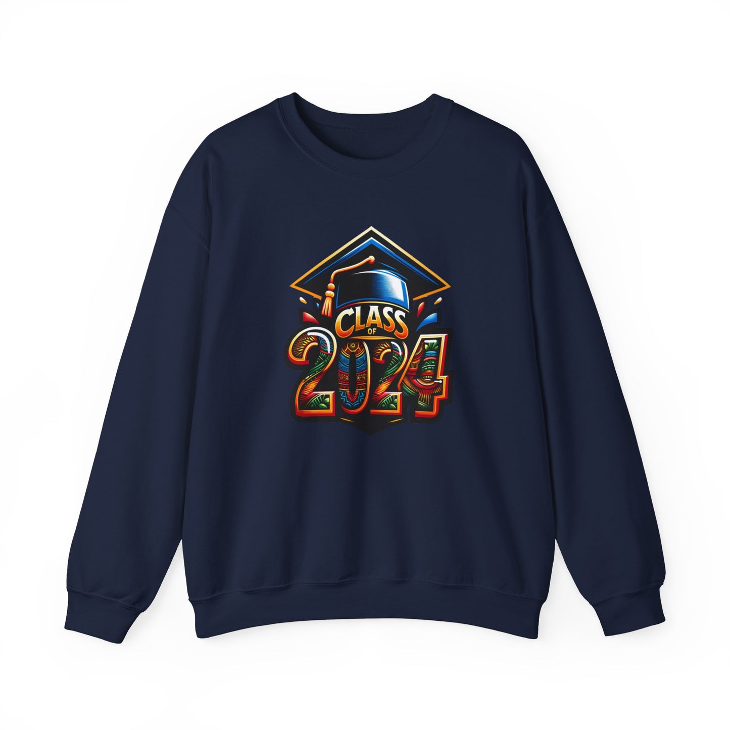 Afrocentric Senior Sweatshirt, Class of 2024 Black Culture Sweater