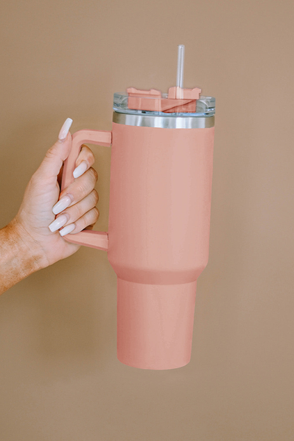 Pink  Stainless Steel Double Insulated 40oz Cup - Durable, Easy-to-Clean & Ergonomic Design