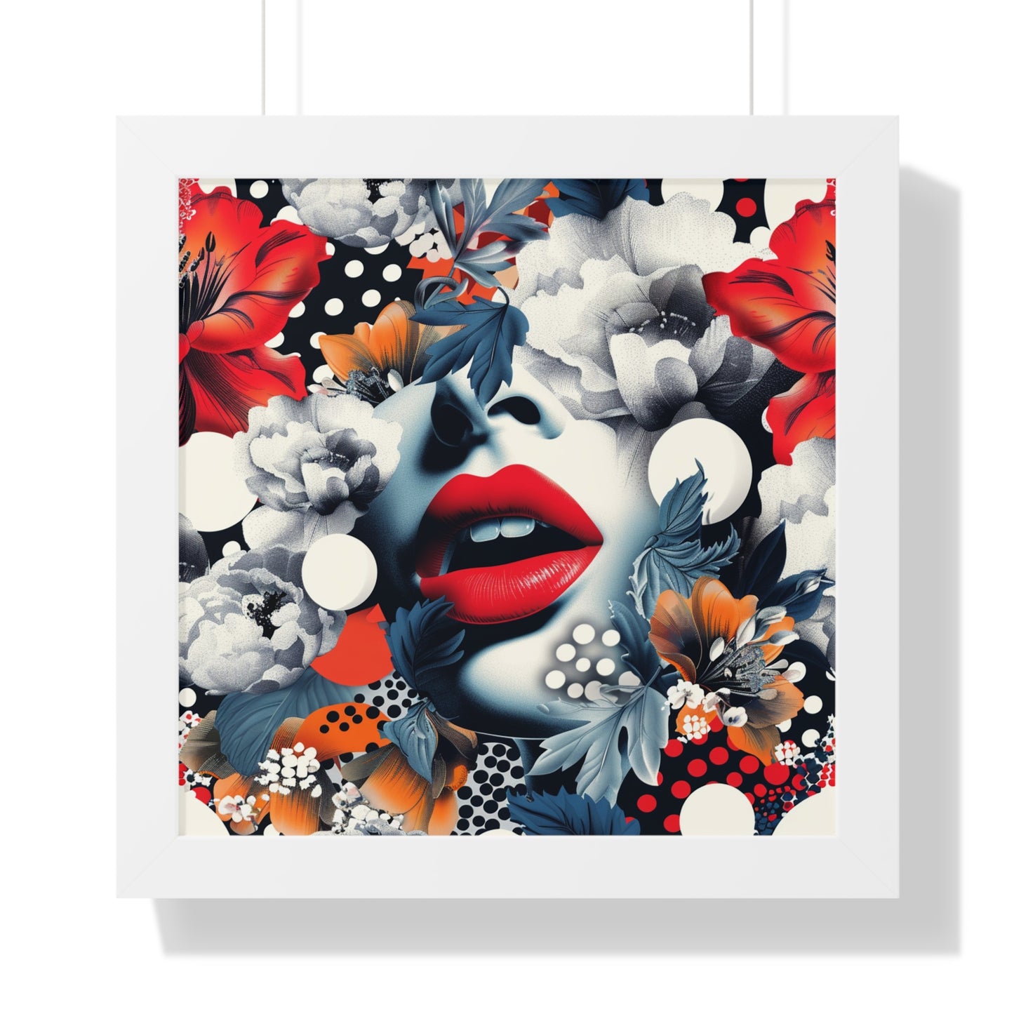 Floral Chic Sophisticated Room Decor, Contemporary Female Poster