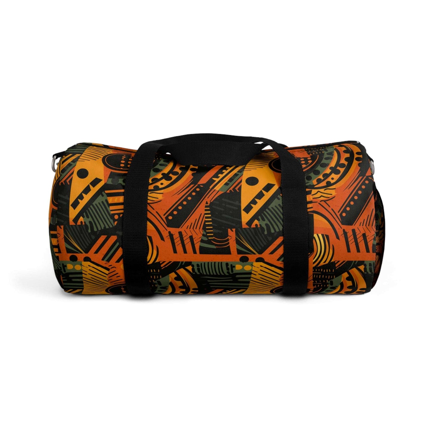 African Ankara Print Duffle Bag, African Wax Print Overnight Bag. Tribal Print Travel Bag