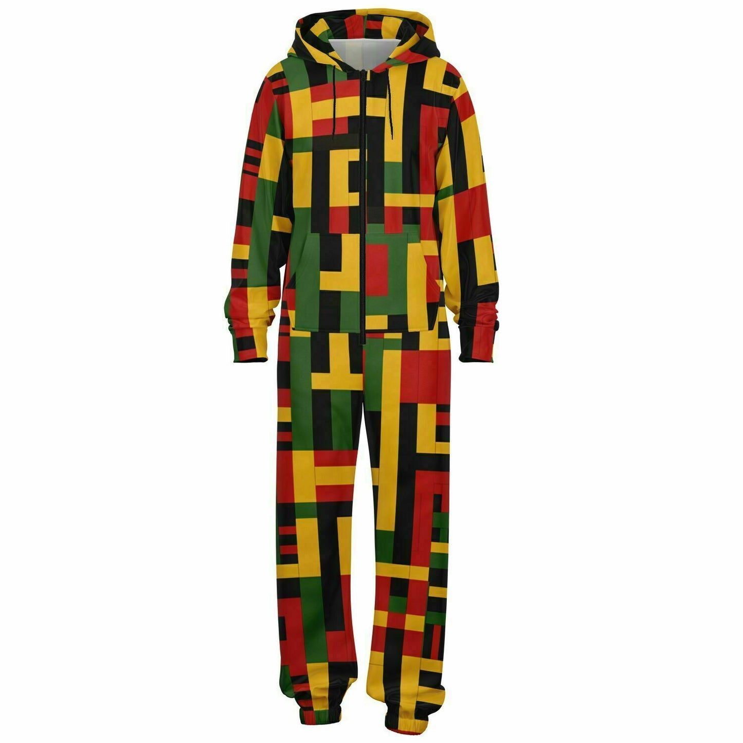 African Kente Print Cozy Jumpsuit, Stylish Loungewear for Ultimate Comfort