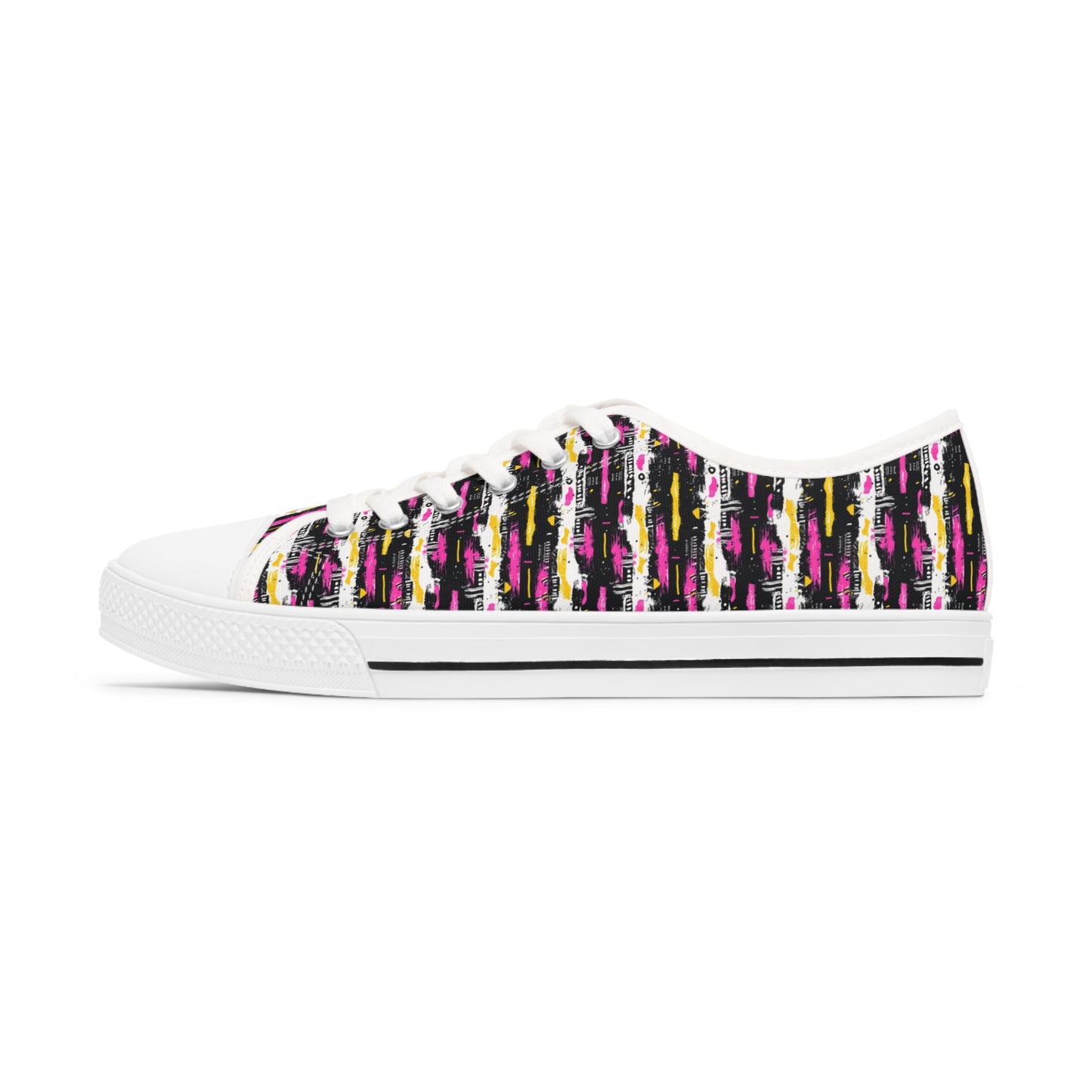 Women's Abstract Print Sneakers, Artistic Footwear