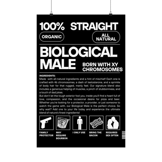 Nature's Finest Blend: The Biological Male Poster