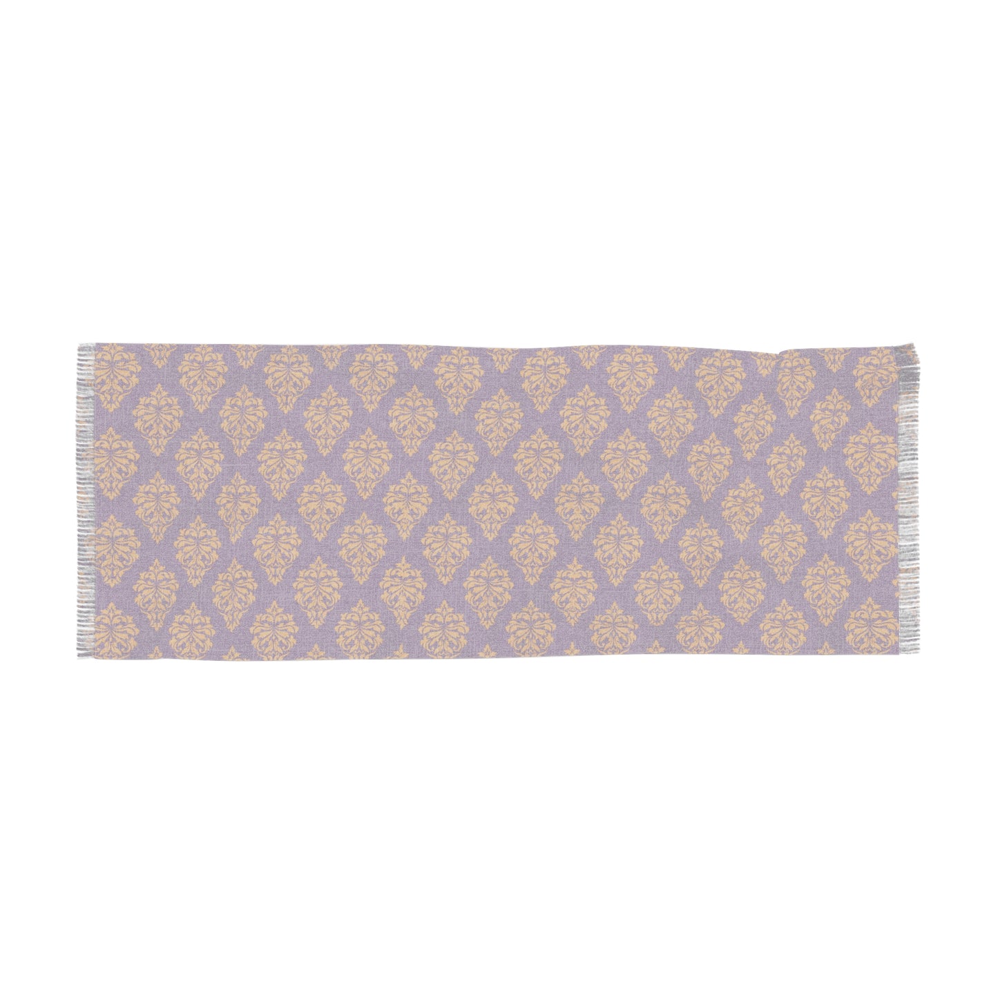 Omega Fraternity Inspired Paisley Scarf - Royal Purple & Gold, Lightweight Polyester for Elegant Style & Versatility