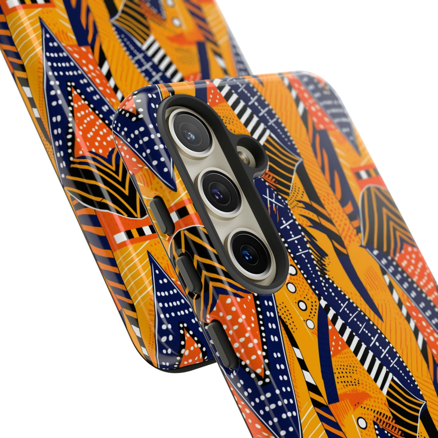 African Kente Print Tough Phone Case For iPhone, Samsung, Pixel