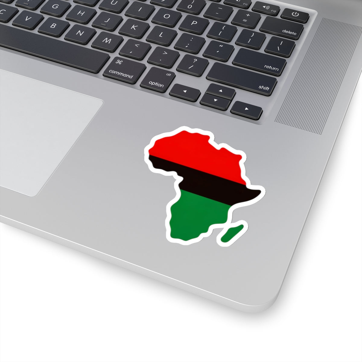 Africa Map Vinyl Sticker, Red Black Green Decal, Garvey Pan African Decor