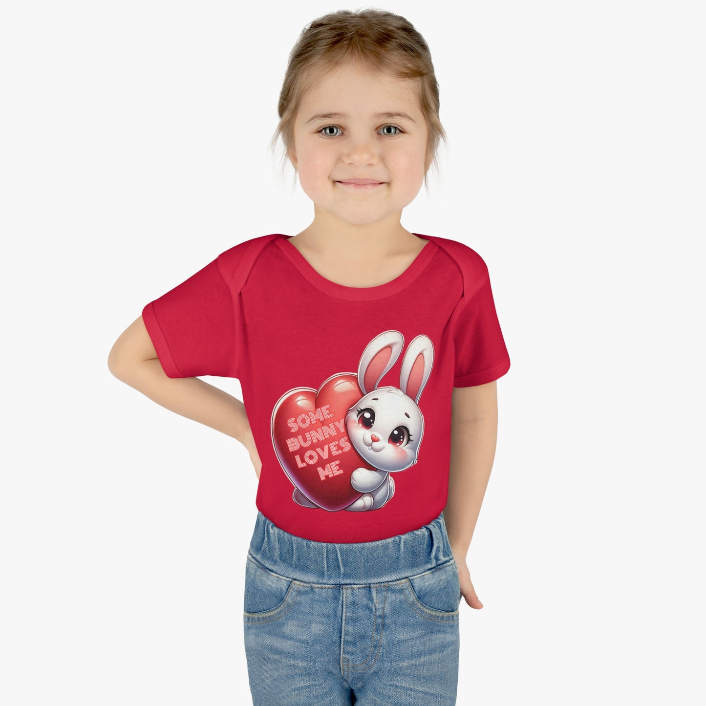 Some Bunny Loves Me Easter Bunny Infant Bodysuit, Funny Easter Themed Baby Onesie