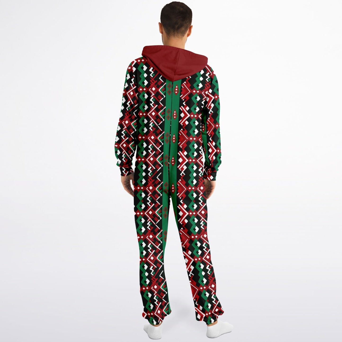 Mud Cloth African Print Christmas Jumpsuit | Adult Christmas Unisex Onesie  copy