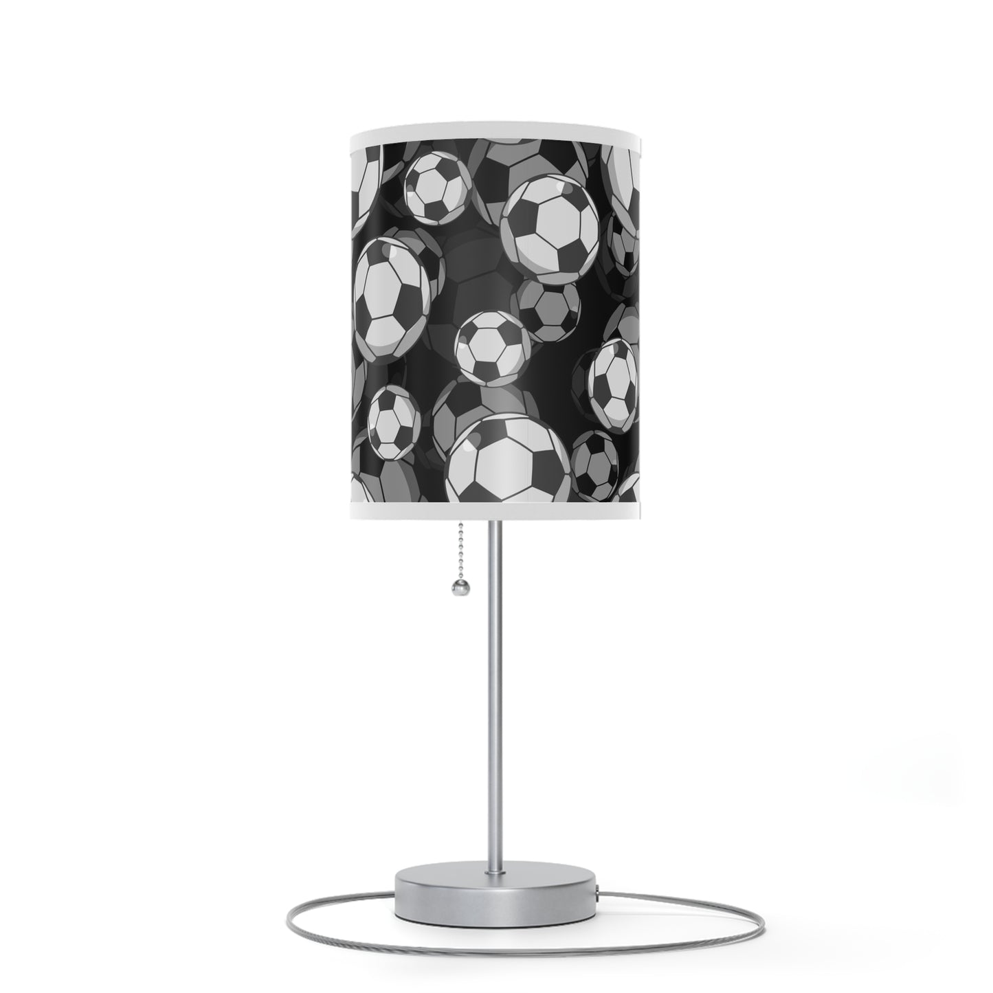 Soccer Fan Table Lamp, Soccer Player Merch, 3D Soccer Lamp Shade, Sports Player Gift - Free Shipping