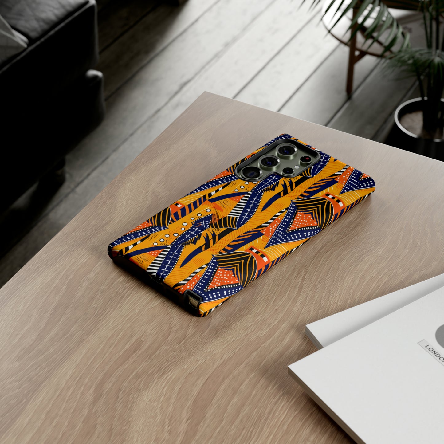 African Kente Print Tough Phone Case For iPhone, Samsung, Pixel