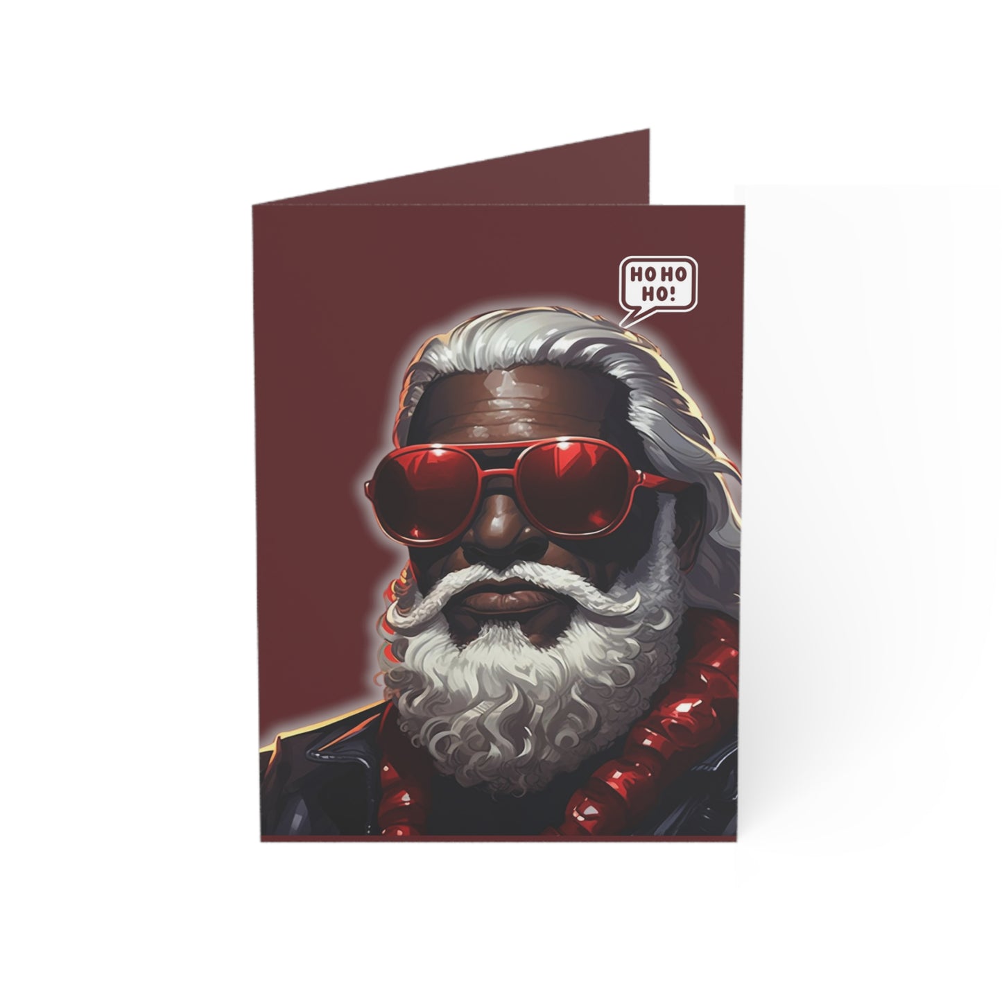 Humorous Sugar Daddy Santa Christmas Card | Sugar Daddy Holiday Humor | Black Santa Christmas Card | Santa Wants Some Cookies Greeting Card