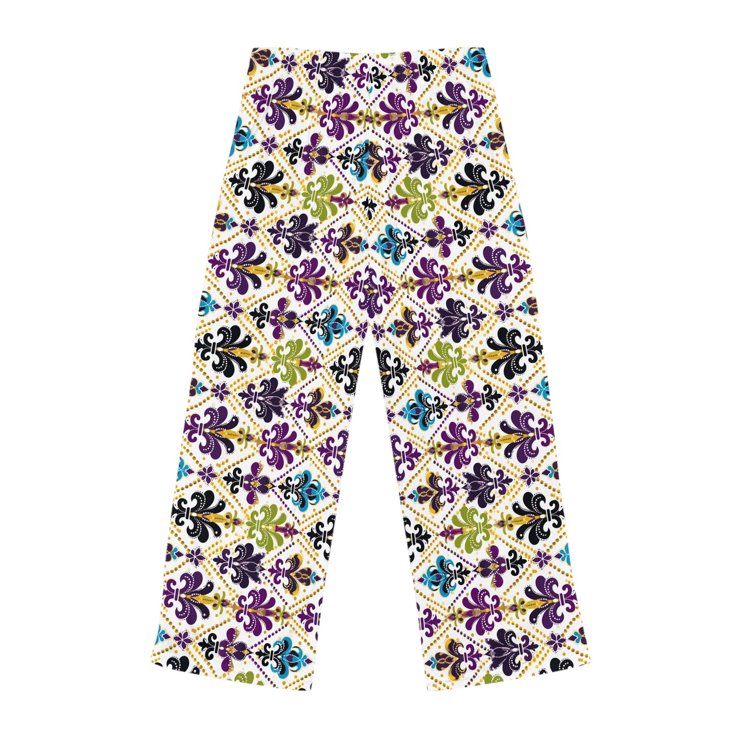 Mardi Gras Themed Women's Pajama Pants, Mardi Gras Fashion