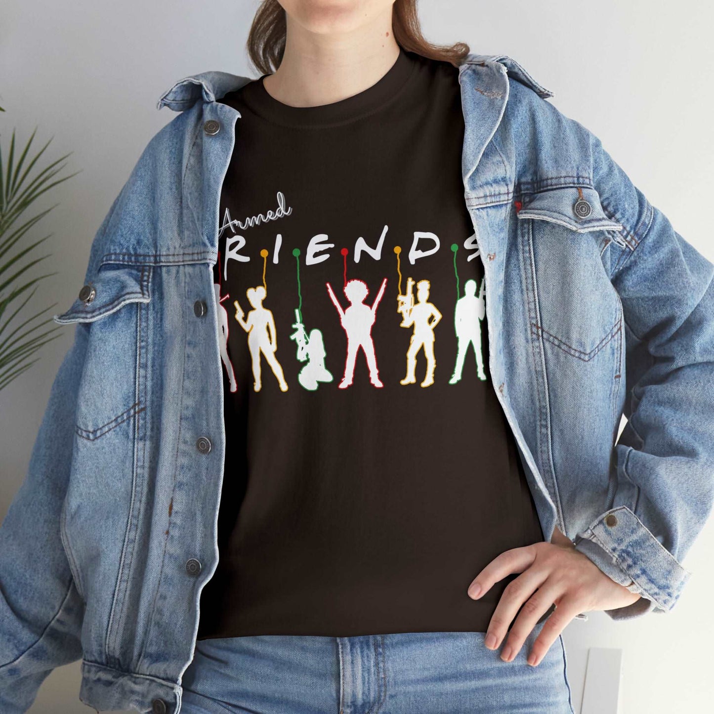 Armed Friends Unisex Cotton T-Shirt, 2nd Amendment Friends Who Shoot Together T-Shit